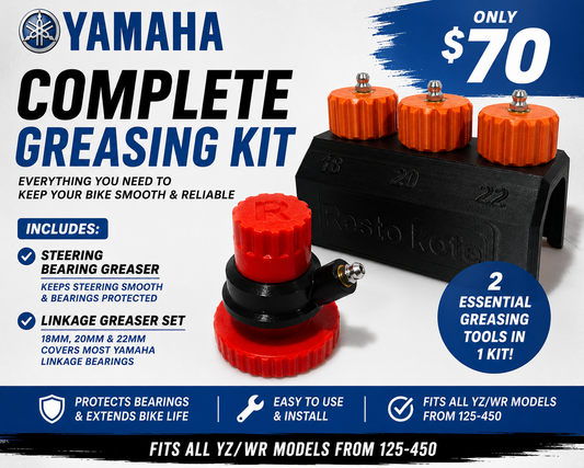 YAMAHA COMPLETE BEARING GREASER KIT YZ/WR 125-450 STEERING AND LINKAGE GREASERS