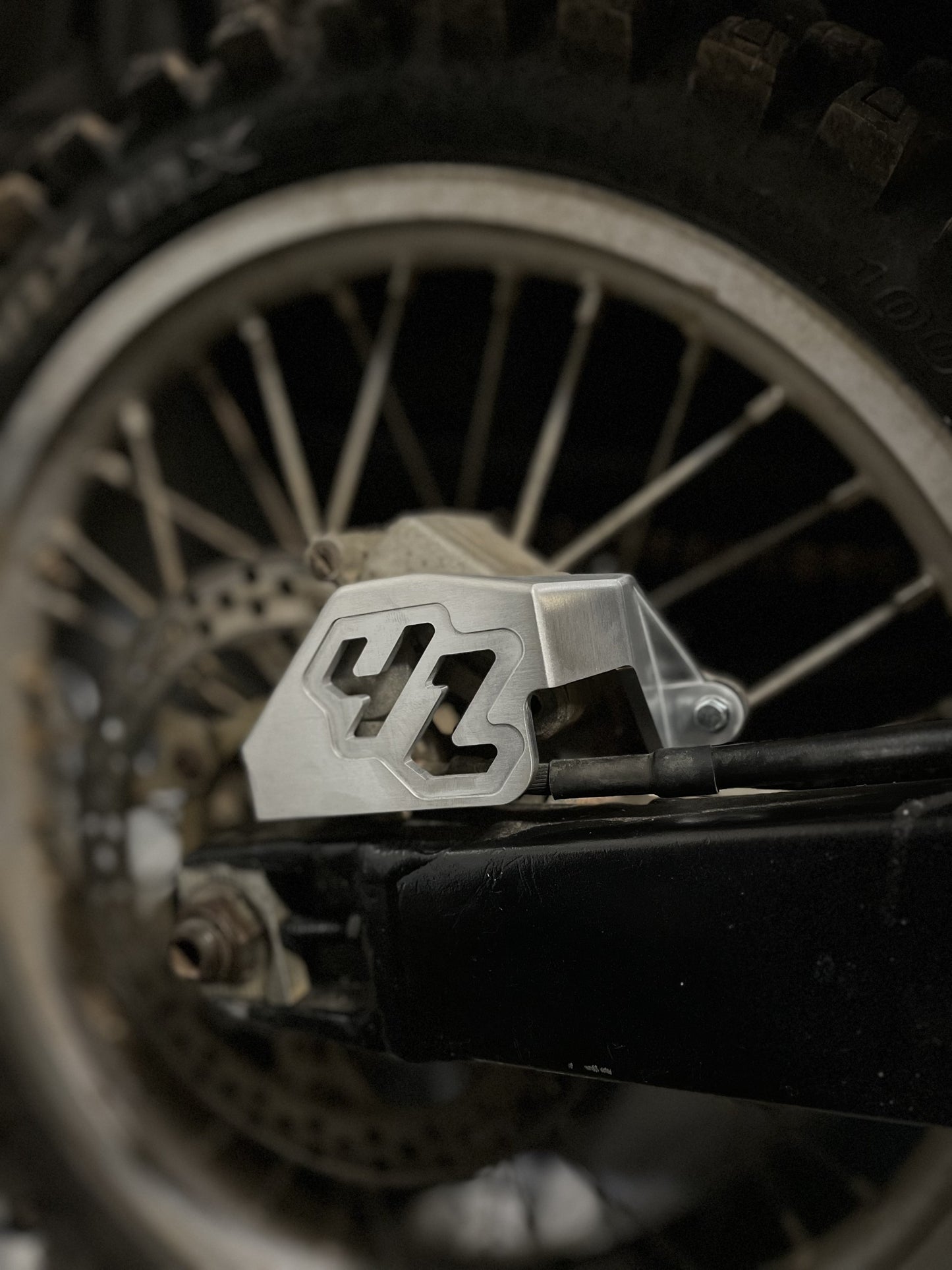 1993-2002 Yamaha YZ250 YZ125 Rear Brake Caliper Guard Billet OEM Replica